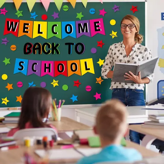 Welcome Back to School Bulletin Board Decorations Set {4}