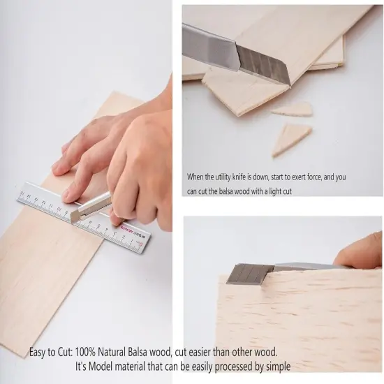 Wood Plaques1/16 x 4 x 12 Inch Natural Wood Color Unfinished Wood {3}