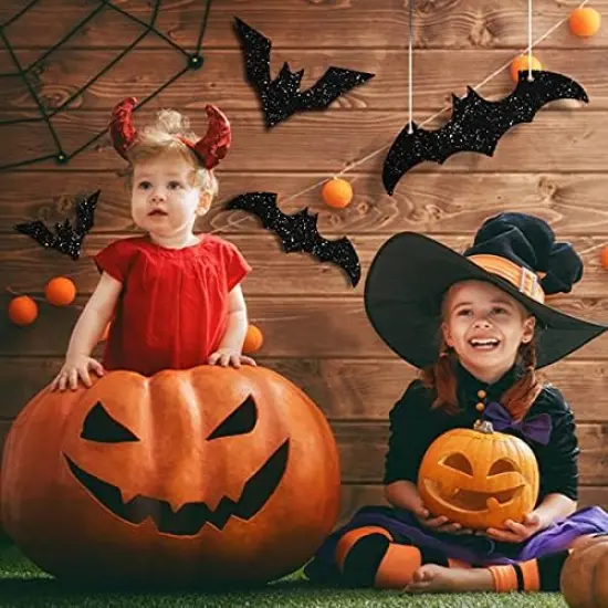 36PCS Halloween Hanging Bat {3}