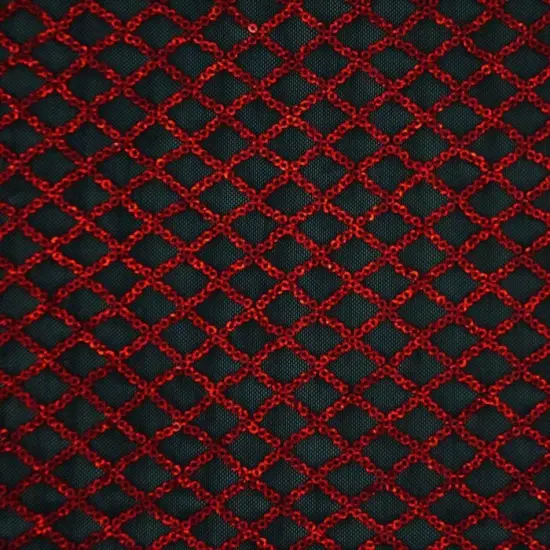 1 Yard Nina Stretch Mesh Sequin 4-Way Stretch Flair Mesh Sequin 58/60" Width Spring Green/Iridnt {5}