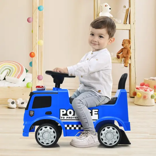 Costway Kids Ride On Push Police Car Licensed Mercedes Benz Push and Ride Racer {4}