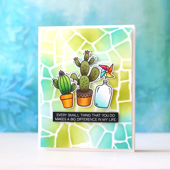 Stone Wall Stencil {4}