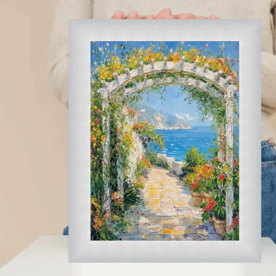 Modern Stainless Steel Flat Picture Frame 10x14 frame {7}