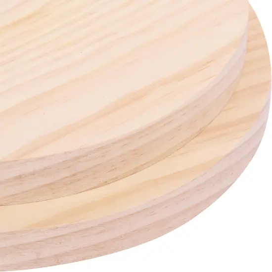 8 PCS 8 Inch Wooden Discs Circles, Unfinished Wood Coasters, Natural Wood Slices {3}