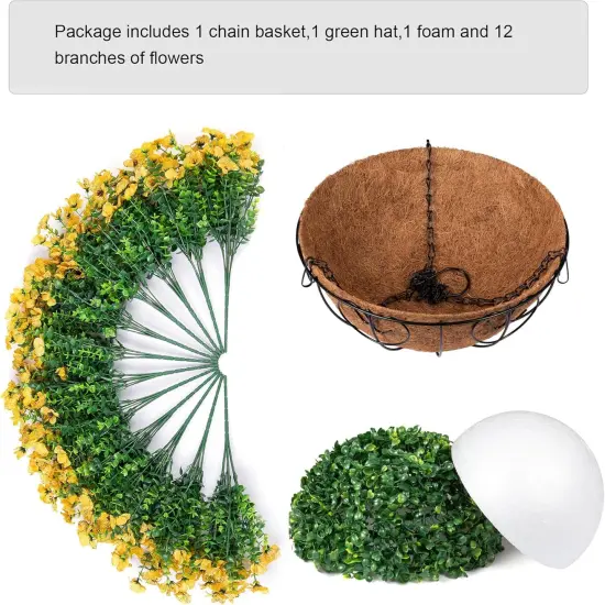 Artificial Fake Fall Hanging Mums Plants Flowers {2}