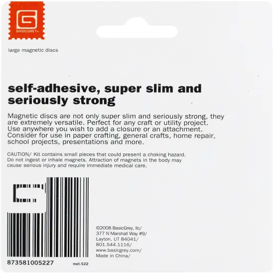 Magnetic Discs .625" 12/Pkg-1/32" Thick {2}