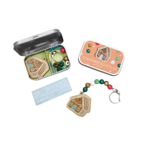 GINGERBREAD HOUSE KEYRING GIFT KIT {1}