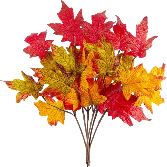 6 Pcs Fall Maple Branches {1}
