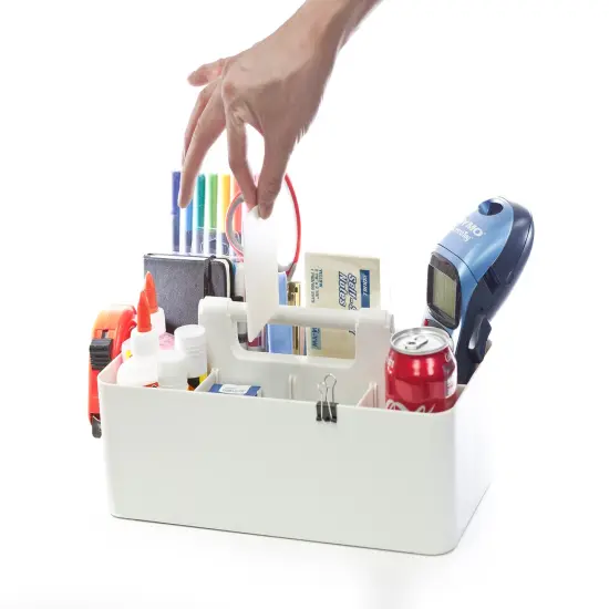 Enjoy Organizer 2 Pack Portable Caddy Organizer Stackable With Handle 8 Compartment Divided Art Storage Caddy Supply Basket Made In USA {6}