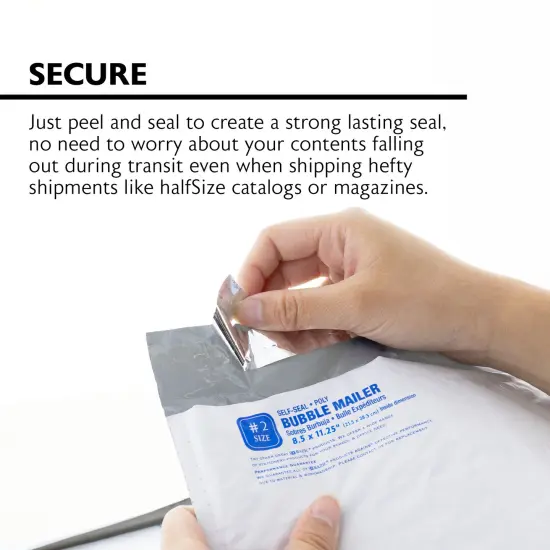 BAZIC Poly Bubble Mailer (#2) 8.5" x 11.25" (3/Pack) {4}