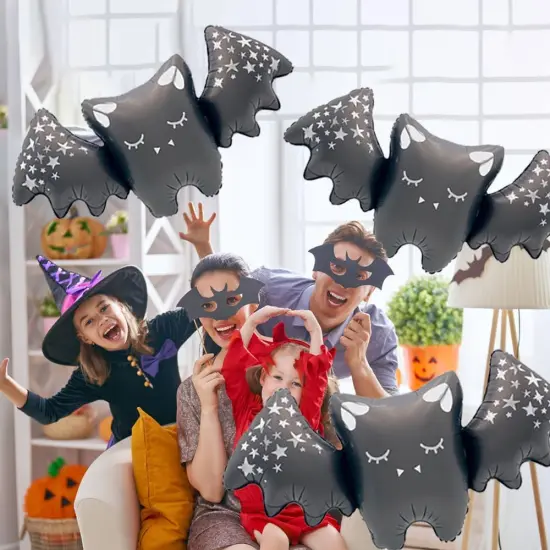 Black Bat Balloons Man Halloween {3}