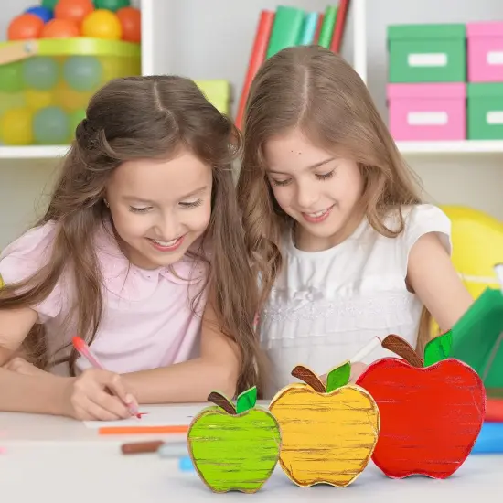 Back to School Wooden Table Decor {4}