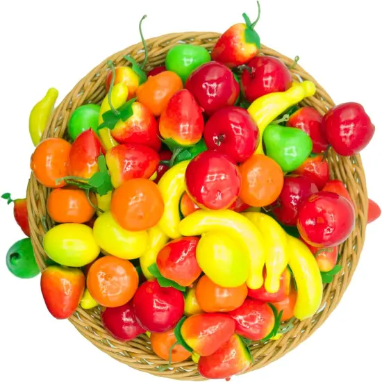 Mini Artificial Fruits Pack - (6 Kinds, 6Pcs) {2}