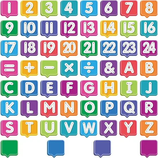 Alphabet & Number Wall Stickers {1}