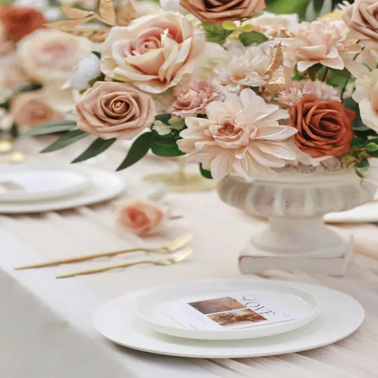 Artificial Flowers DIY Box Fake Roses - Nude {2}