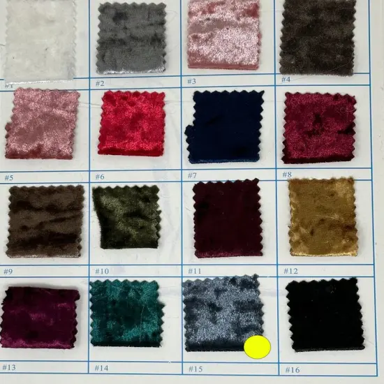 1 Yard Crushed Velvet Velour Stretch Fabric Soft Plush Polyester 58/60" Inch Width Charcoal {1}