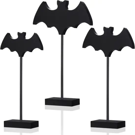 3 Pieces Halloween Wood Table Decor {1}