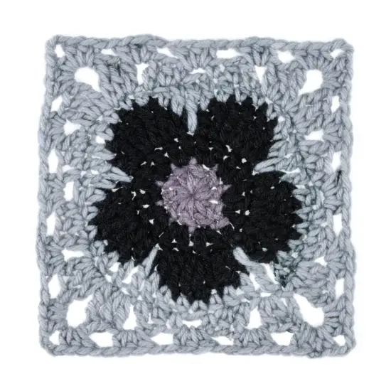 Red Heart All in ONE Flower Power Yarn 24 Pack-Black Dahlia {4}