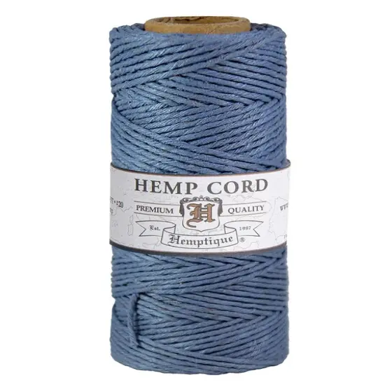 Hemptique 1mm #20 Hemp Cord Spools Jewelry Making Macrame Crochet Crafting Gift Wrapping Periwinkle {1}