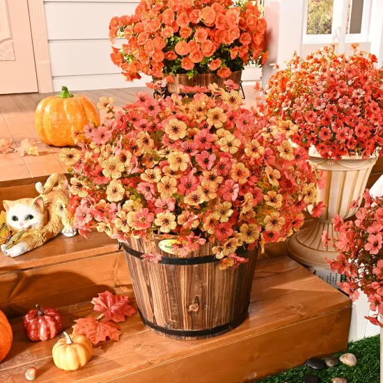 12 Bundles UV Resistant Fall Flowers {4}