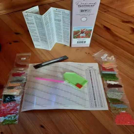 Owl Nika CS2374 7.9 x 7.9 inches Wizardi Diamond Painting Kit {6}