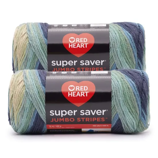 Red Heart Super Saver Yarn 12 Pack-Sutherland Stripe {1}