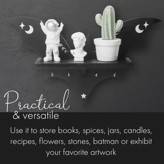 Bat Shelf - Halloween Wall Decor {3}