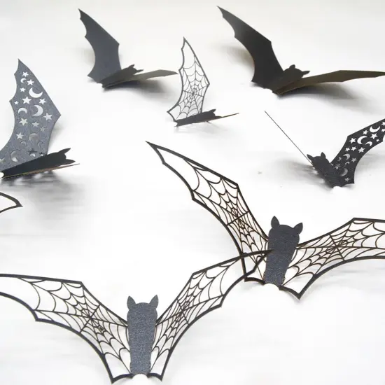 Halloween Wall Stickers Decorations Large Bat {4}