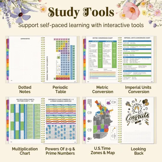 Academic Planner 2025-2026 - 8.5 x11 (Floral) {4}