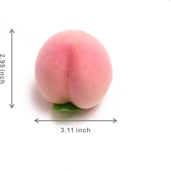 9PCS Fake Red Peach Fruit Realistic Foam Peach Fruit is Suitable for Store {2}