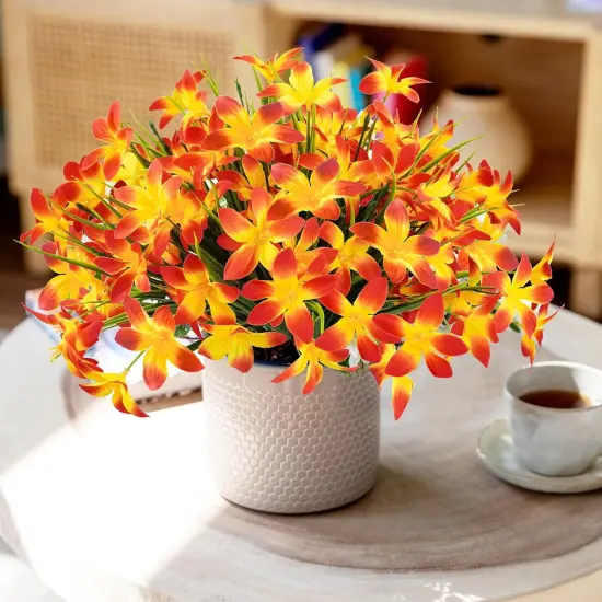 12 Pcs Artificial Fall Flowers for Outdoors {2}