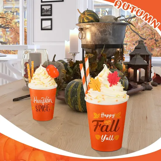 2PCS Faux Whipped Cream Cups Fall Decoration {4}