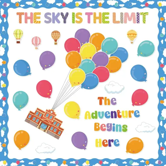 40 Pcs Balloon Adventure Bulletin Board Decoration {1}