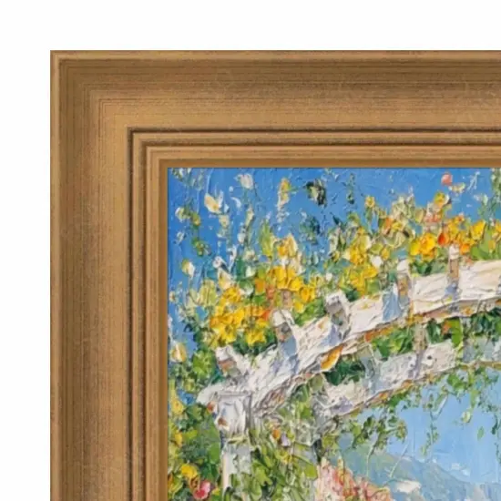 Traditional Aged Gold Scoop Picture Frame 12x16 frame {2}