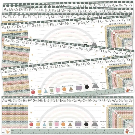 30 Modern Boho Desk Name Tags for Classroom (14x4) {1}