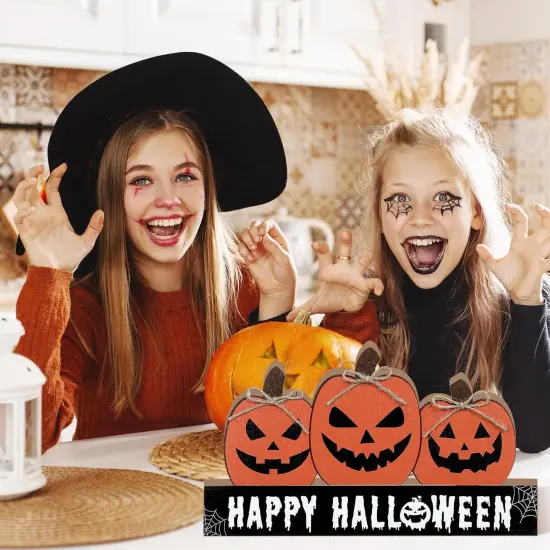 Halloween Tabletop Decor Fall Pumpkin {3}