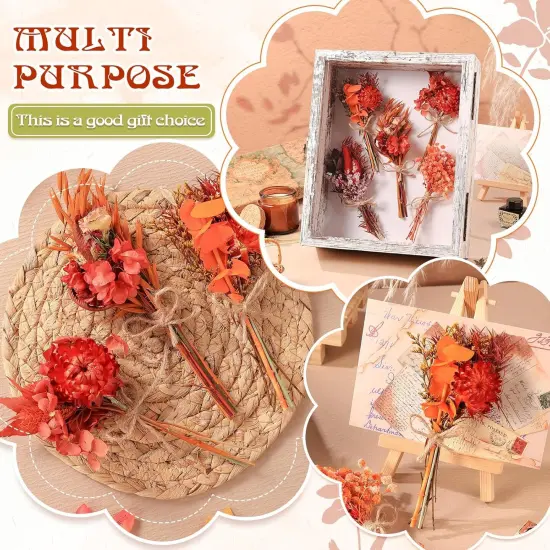 10 Pack Fall Decor Dried Flowers Bouquets {2}
