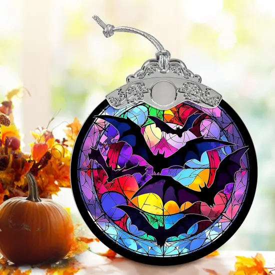 Bat Hanging Ornament - Halloween Decor {2}