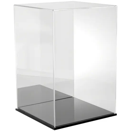 Plymor Clear Acrylic Display Case, 12" W x 12" D x 18" H Black (Mirrored) {1}