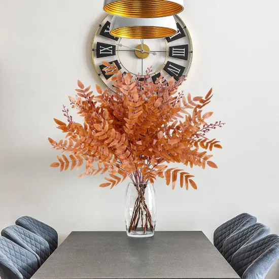 4 Pack Artificial Fall Greenery Stem Autumn Faux Flowers {4}