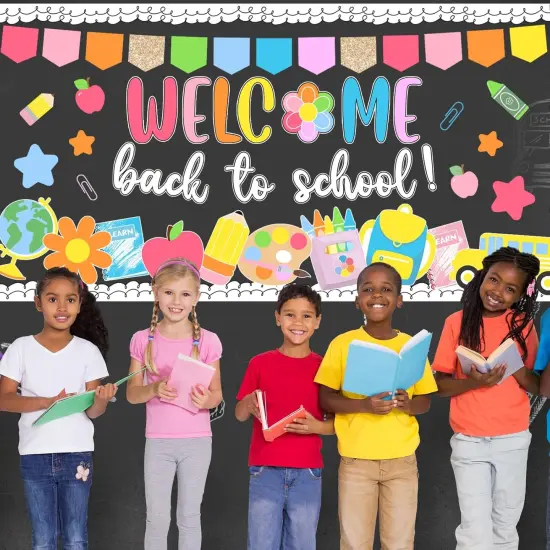 64Pcs Back to School Bulletin Board Set {2}