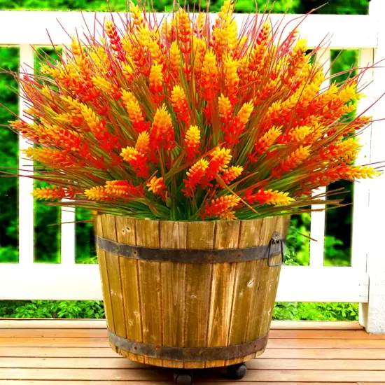 20 Pcs Fake Flowers UV Resistant Outdoor Plants {1}