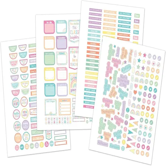 Pastel Pop Teacher Lesson Planner - 8.5 inches X 11 inches {2}