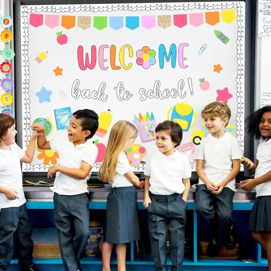 64Pcs Back to School Bulletin Board Set {3}