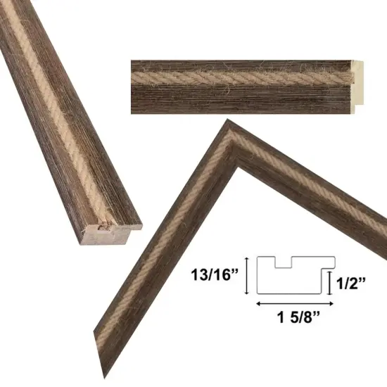 Nautical Rope Dock Boat Rustic Brown Picture Frame 12x24 frame {4}