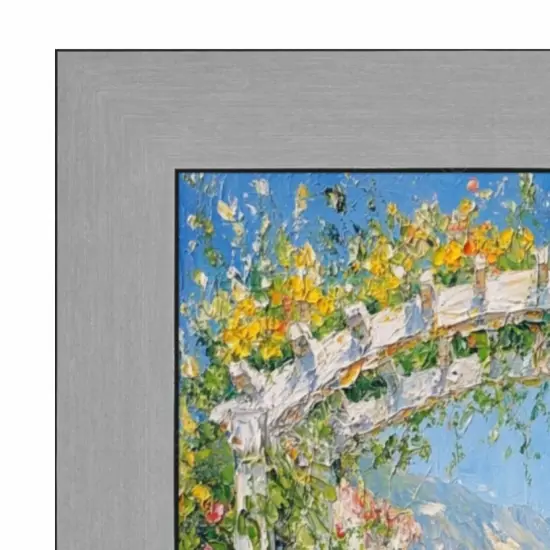 Stain Steel Flat With Black Lip Picture Frame 32x24 frame {6}