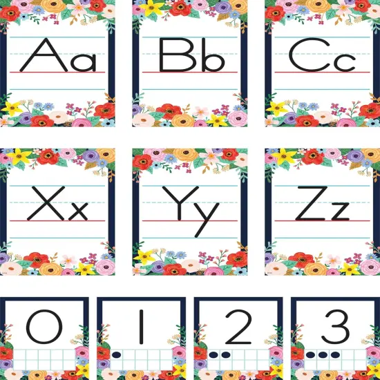 Teacher Created Resources Wildflowers Alphabet Bulletin Board {1}