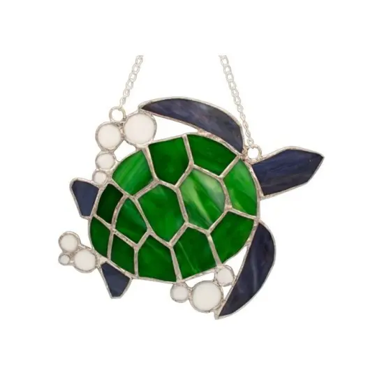 Studio Pro Pre-Cut Stained Glass Kit - Sea Turtle - Make Your Own Beautiful Stained Glass Project with Ease {2}