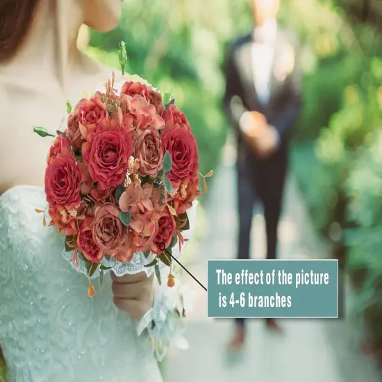 2 Packs Fall Orange Flowers Artificial for Decoration {3}