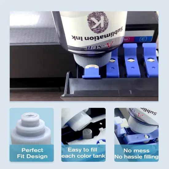 Sublimation Starter Bundle - 8.5x14 Paper + Ink for Inkjet {6}